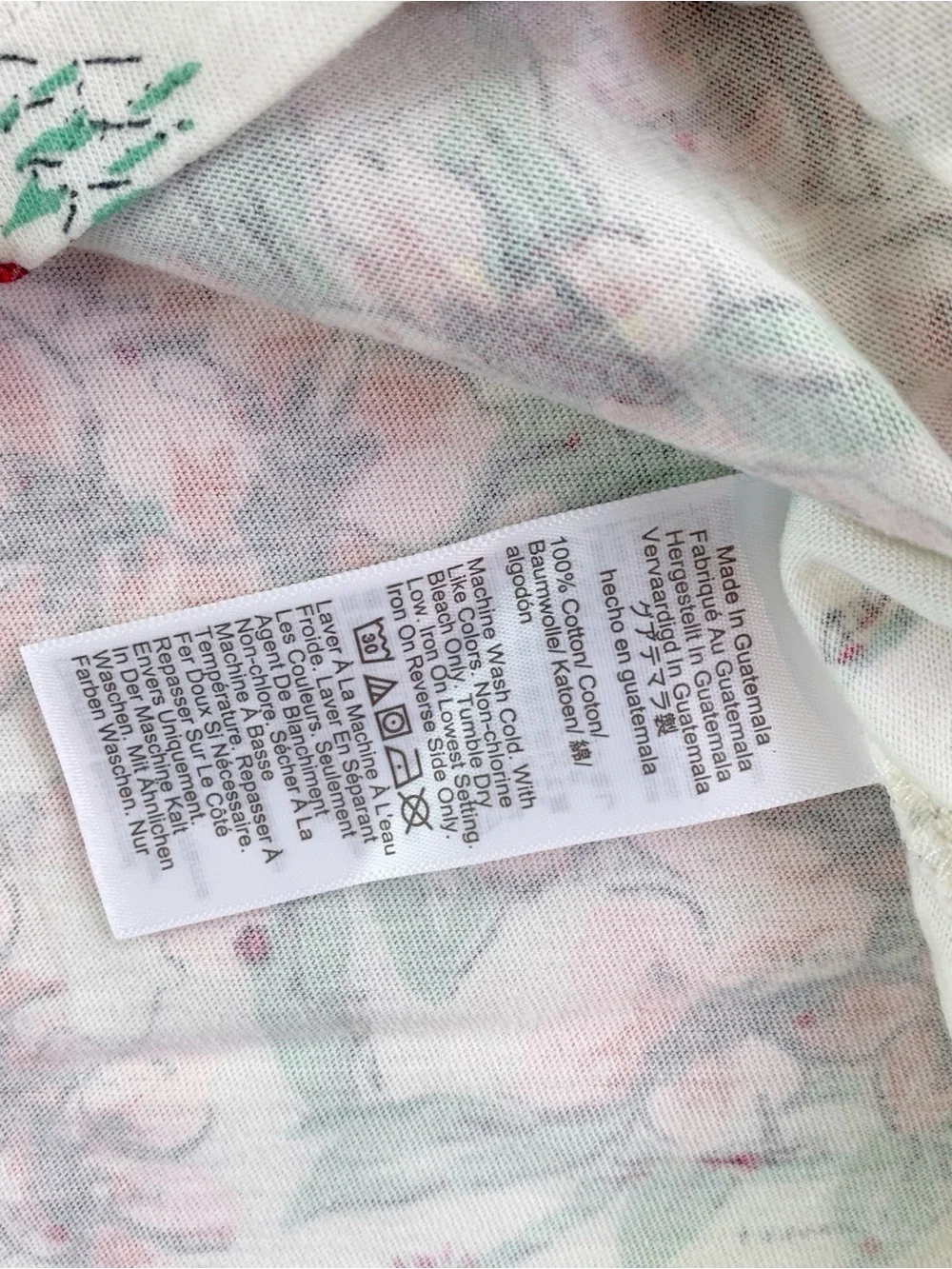 J Crew New Broken-in jersey relaxed-fit map graphic T-shirt short sleeve floral